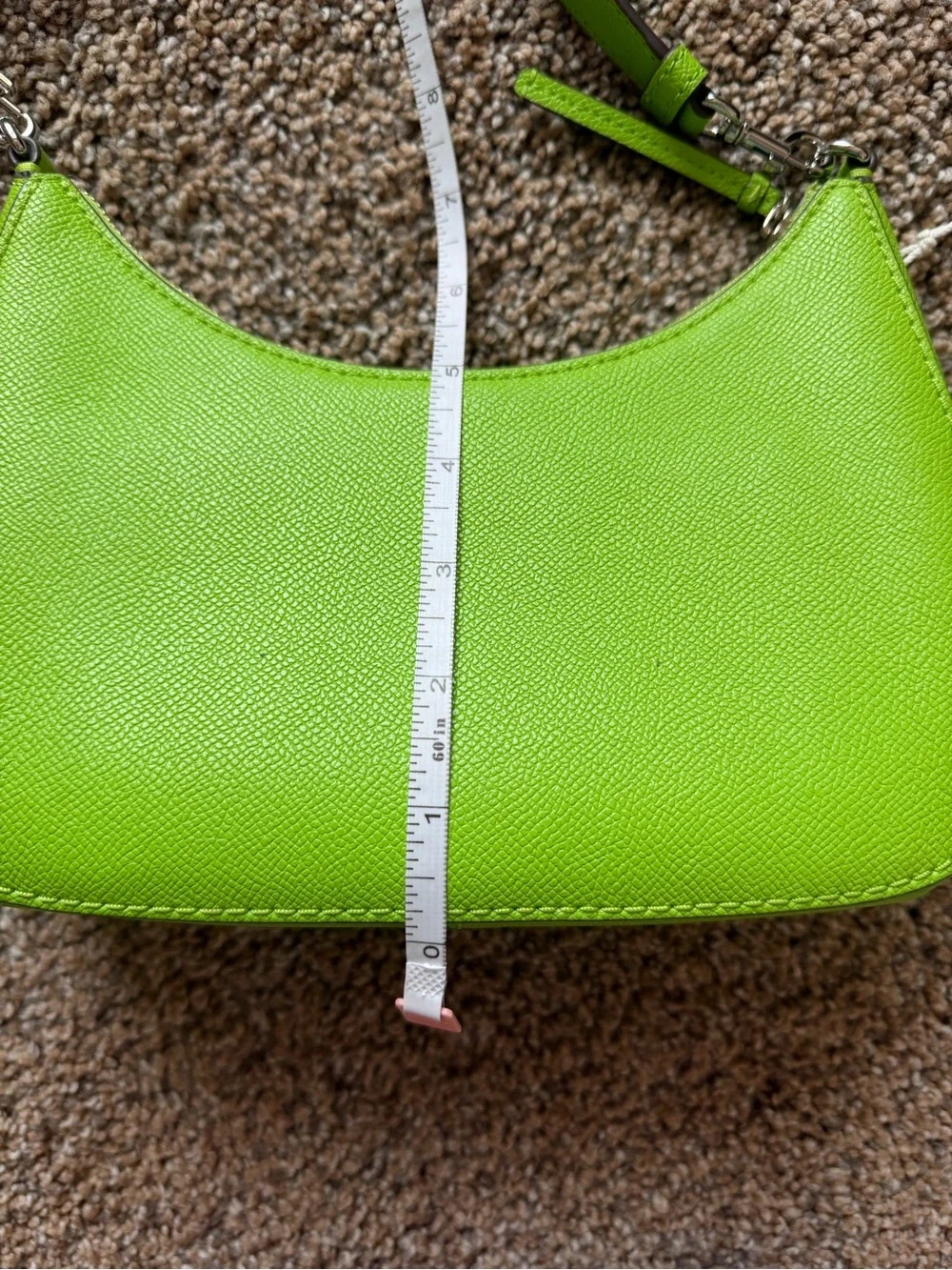 TORY BURCH Convertible Shoulder Bag in Monster Green Leather